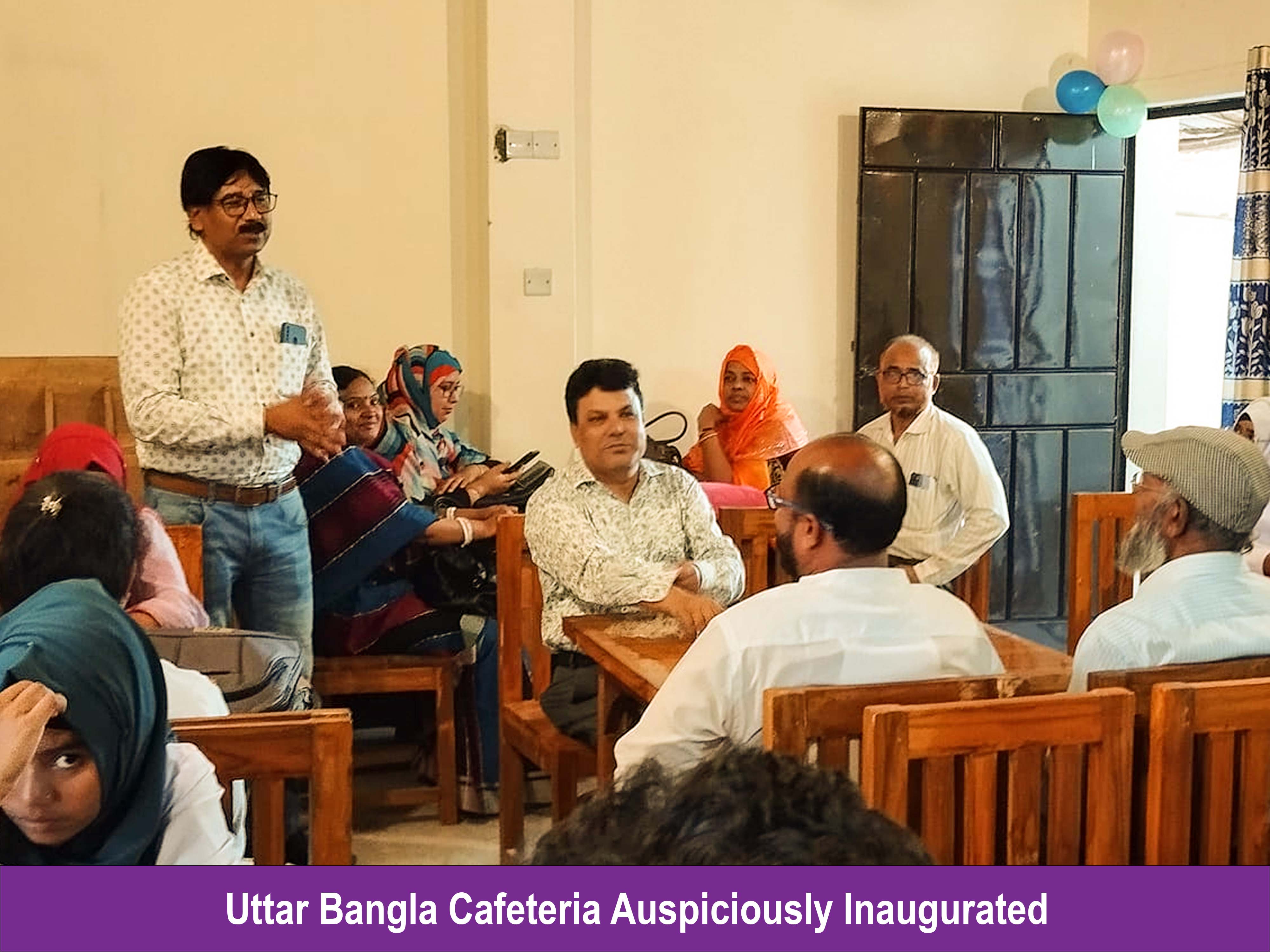 On 07 November 2023, Uttar Bangla College's canteen 